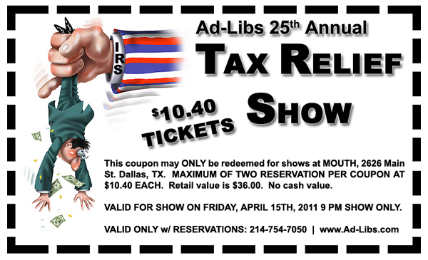 Click Here For Tax Relief Coupon
