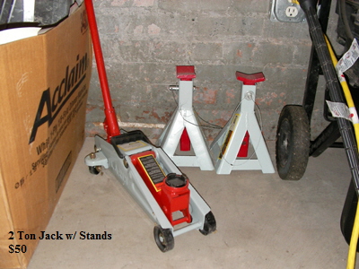 2 Ton Jack w/ Stands
   $50