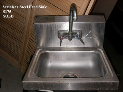 Stainless Steel Hand Sink
   $175
   SOLD