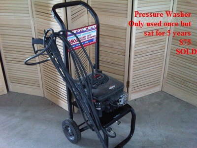 Pressure Washer   
Only used once but   
sat for 5 years   
$75   
SOLD