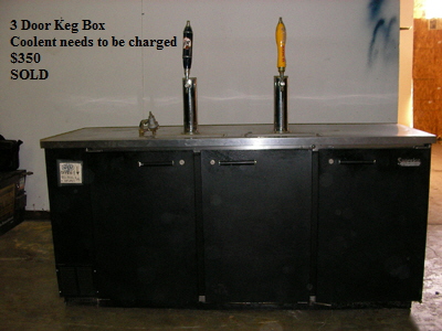 3 Door Keg Box
   Coolent needs to be charged
   $350
   SOLD